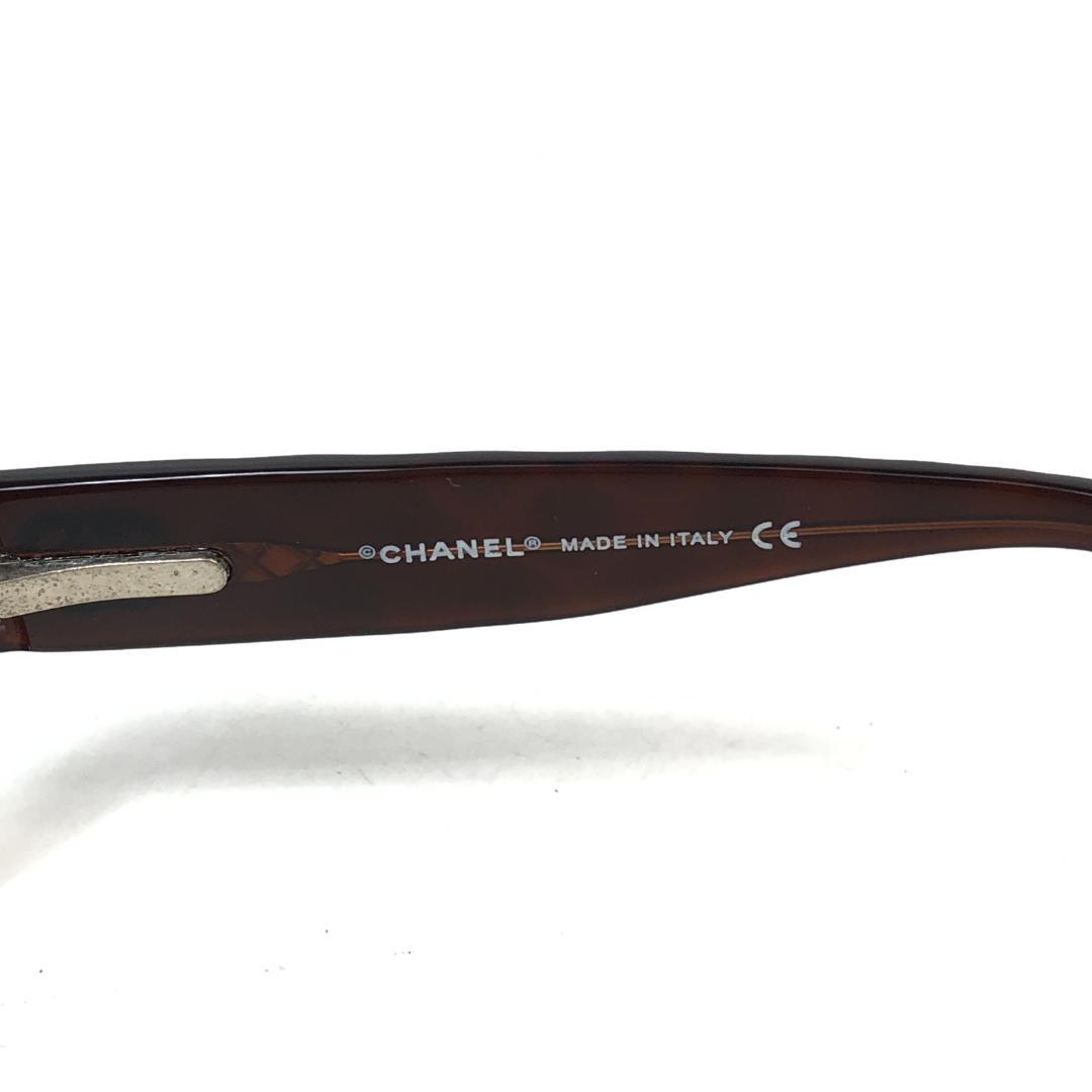 12F308 CHANEL シャネル 5111 カメリア サングラス ブラウン