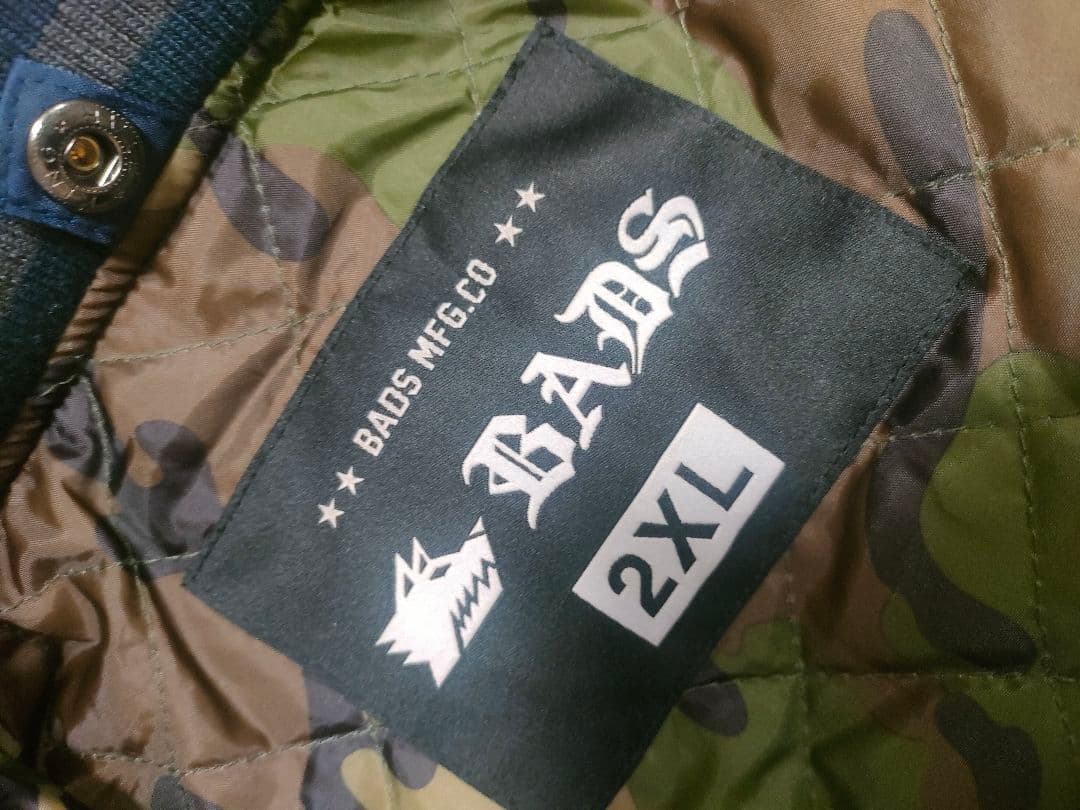 BADASSバダスBADSビッグサイズ スノボ　ウエアパーカーコーチジャケット