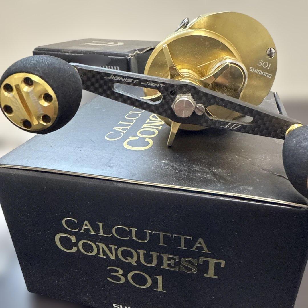 シマノ CALCUTTA CONQUEST 301 ベイトリール カスタム品
