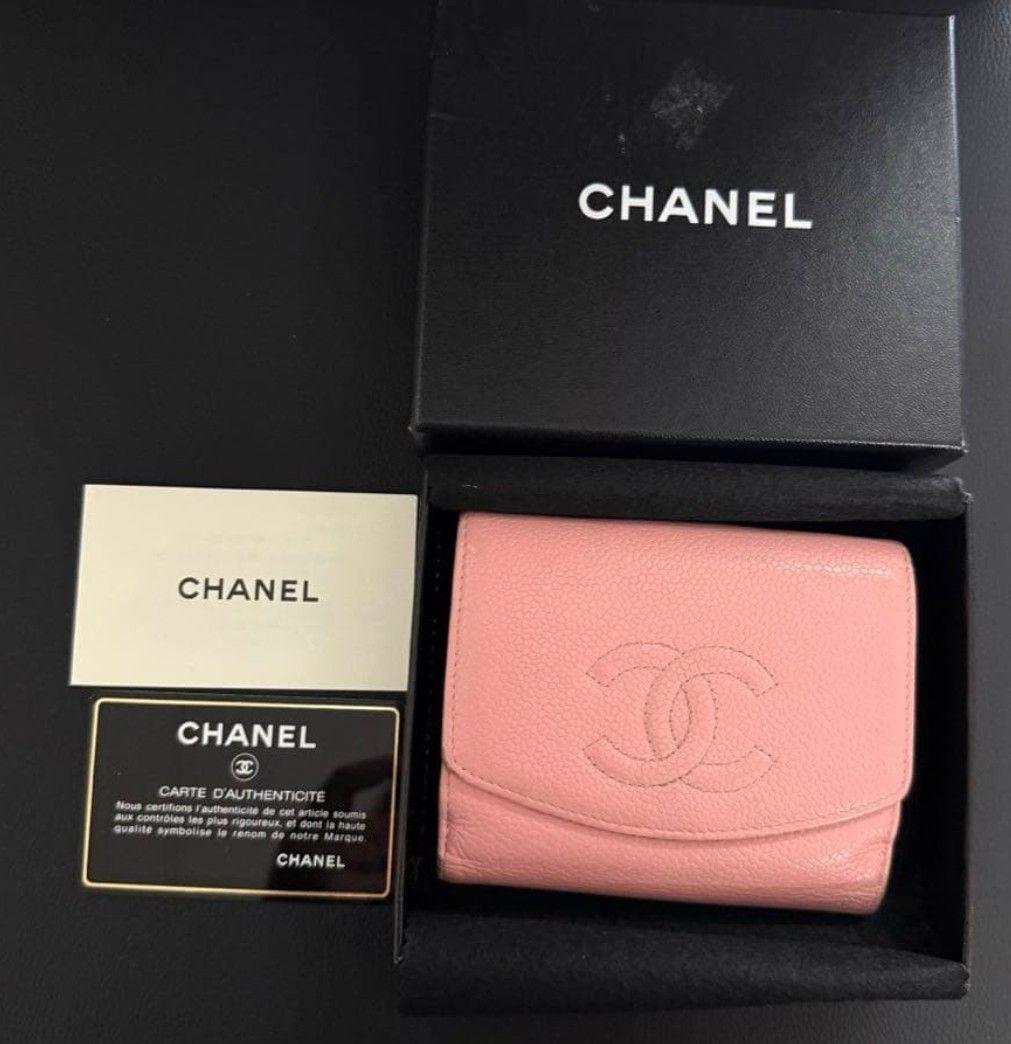 CHANEL 二つ折り財布 ココマーク ピンク