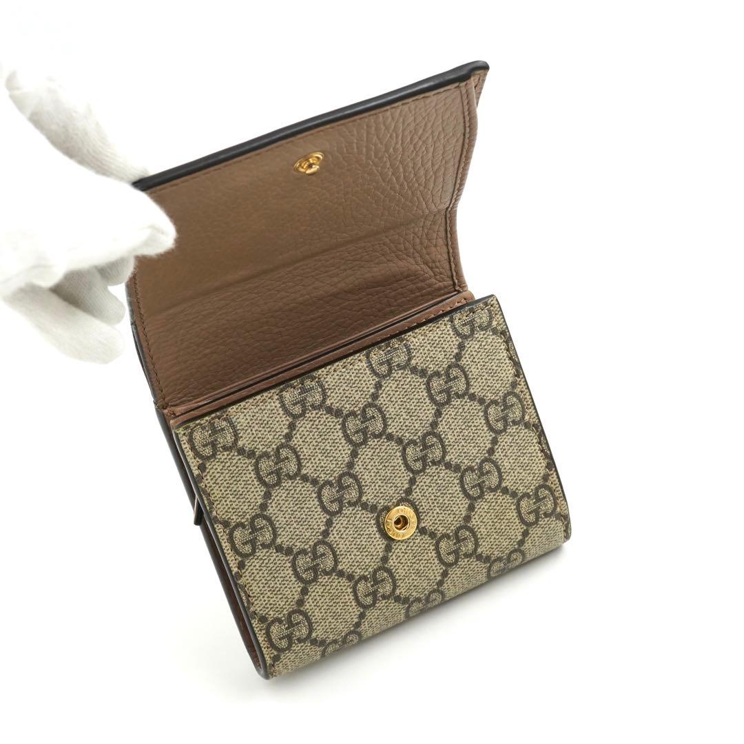 ✨未使用展示品✨　GUCCI ミニ財布　マーモント　スプリーム　GGライン