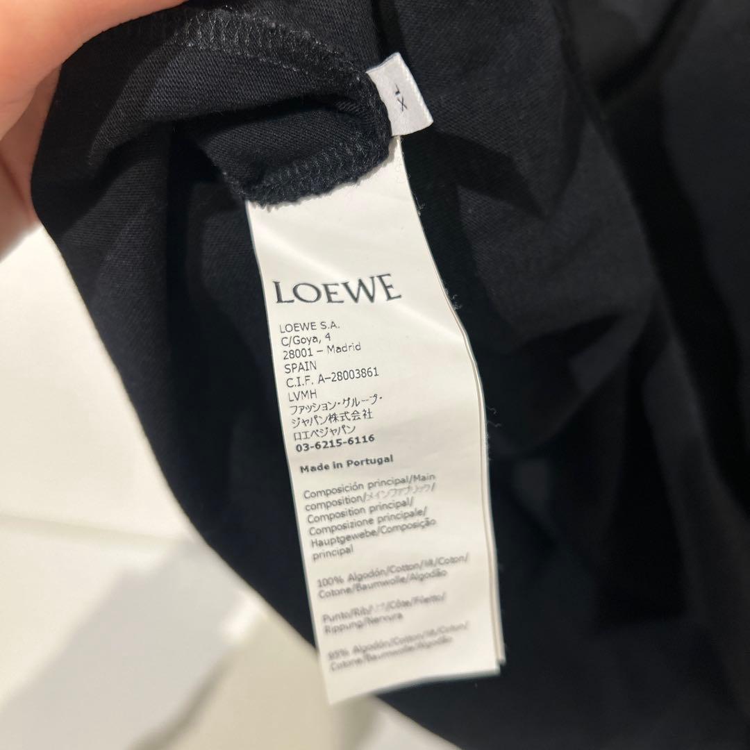 LOEWE ブラック　パンジー Tシャツ　ロエベ