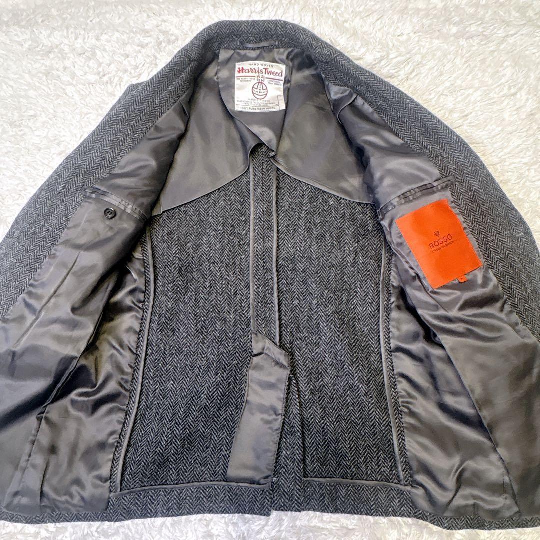 【美品】アーバンリサーチロッソ×ハリスツイード　テーラードジャケット　HBT　M