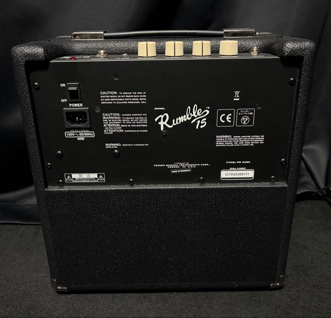 Fender フェンダー RUMBLE 15 ベースアンプ ランブル