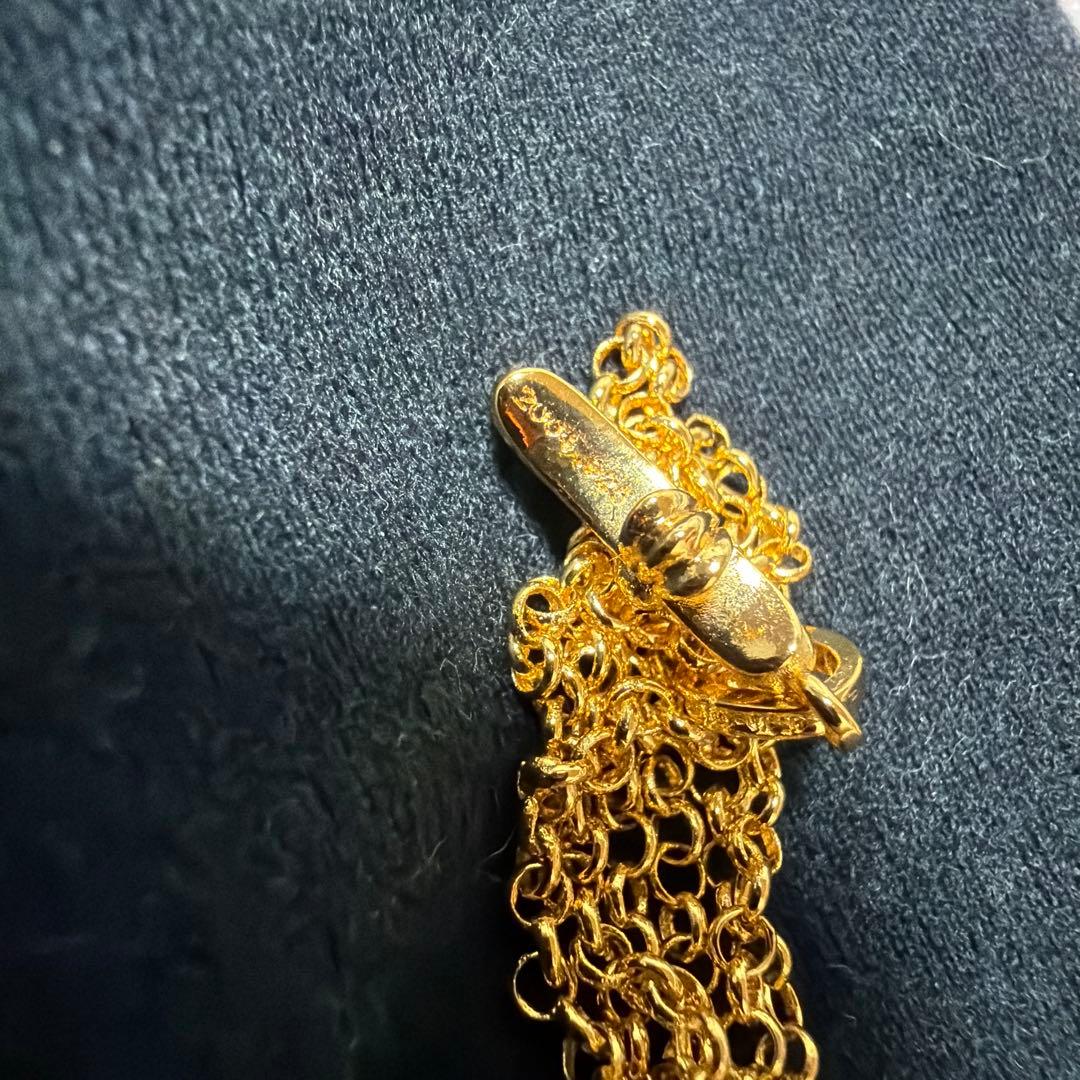 クロムハーツ CHクロス ベビーファットチャーム 1p×ロールチェーン 22K
