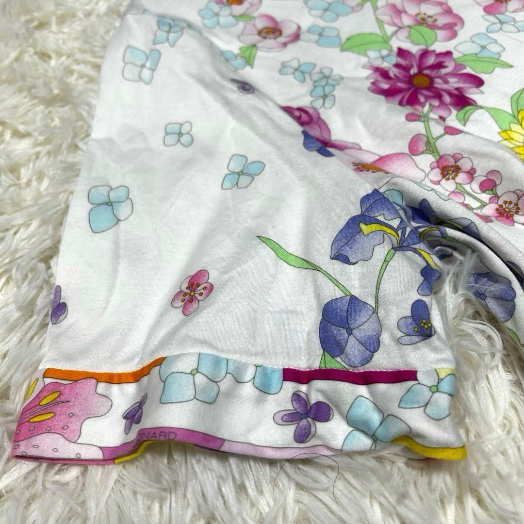 【極美品】レオナール スポーツ　花柄 カットソー　42 XL 大きいサイズ
