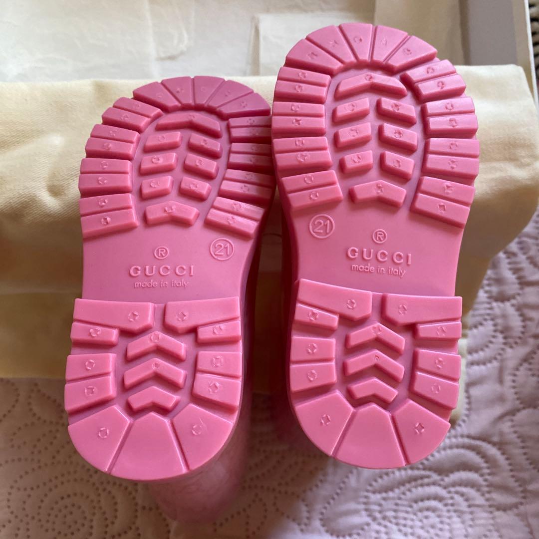 GUCCI ピンク 長靴 13から14センチ