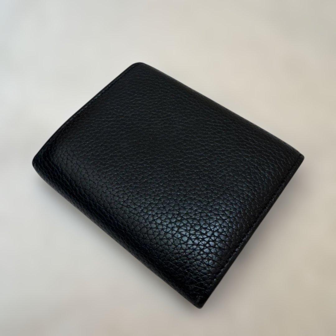 【最終値下げ】CÉLINE ブラック イエロー レザー 三つ折り財布