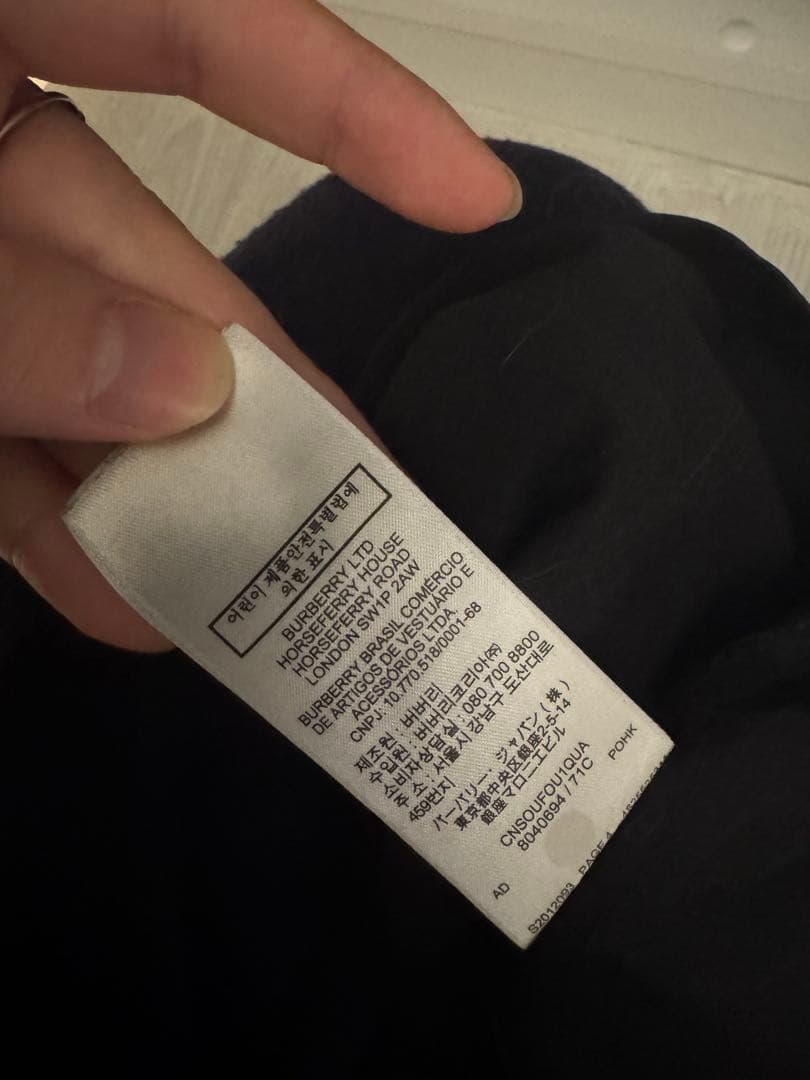 BURBERRY ブラック Tシャツ