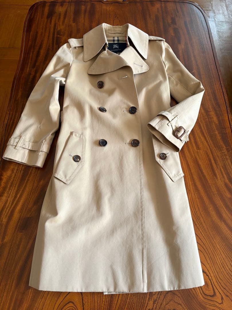 バーバリー トレンチコー BURBERRY 40 ベージュ アイボリー