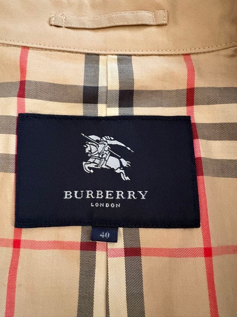 バーバリー トレンチコー BURBERRY 40 ベージュ アイボリー