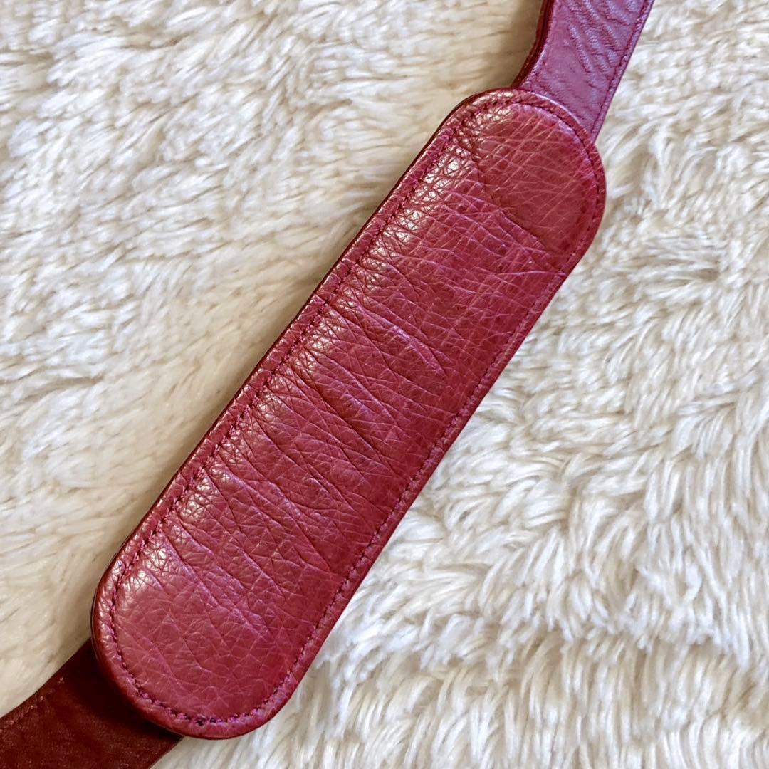 美品 オーストリッチ Ostrich 本革 特大サイズ ボストンバッグ 2way