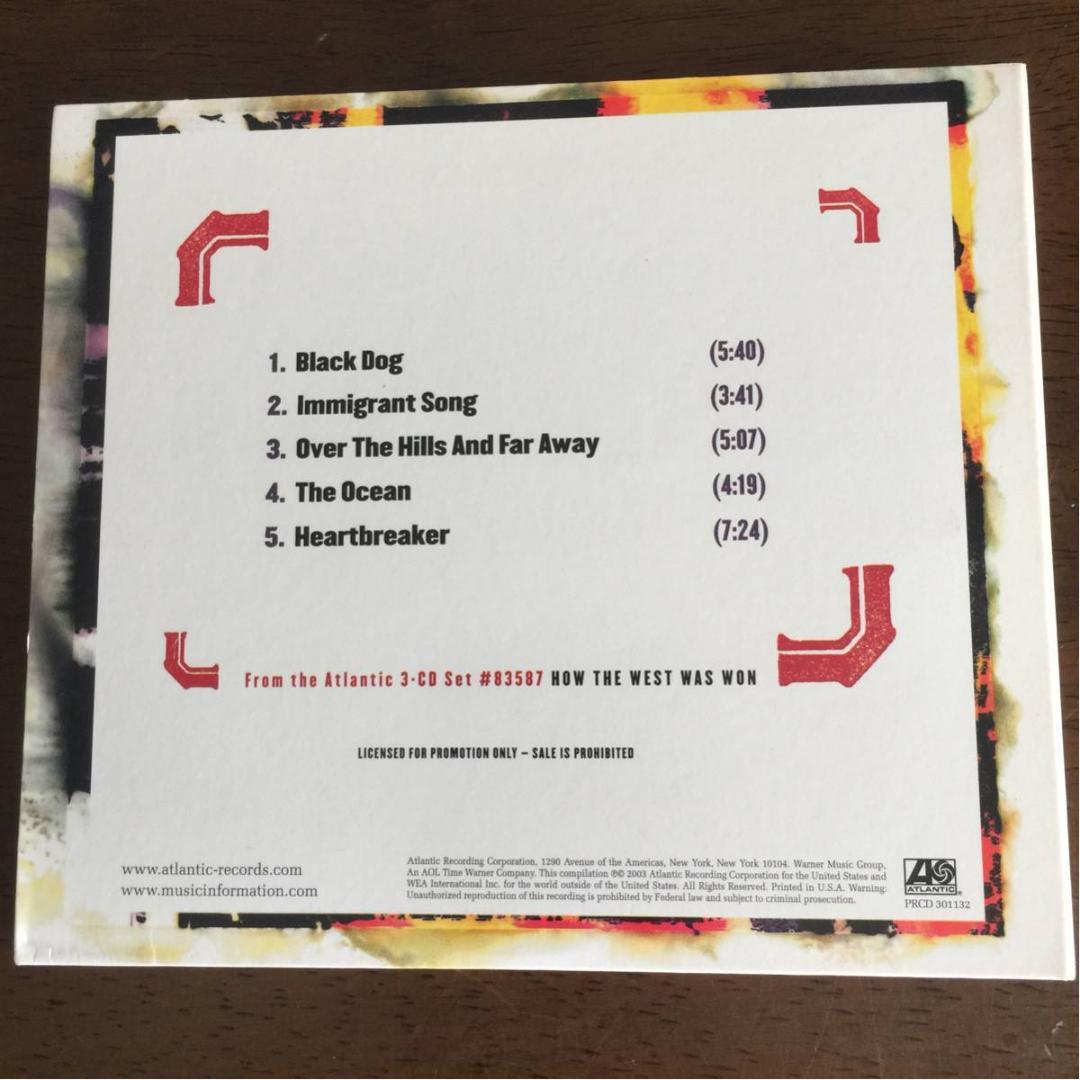 特殊ジャケ！USプロモ盤！ツェッペリン/HOW THE WEST WAS WON
