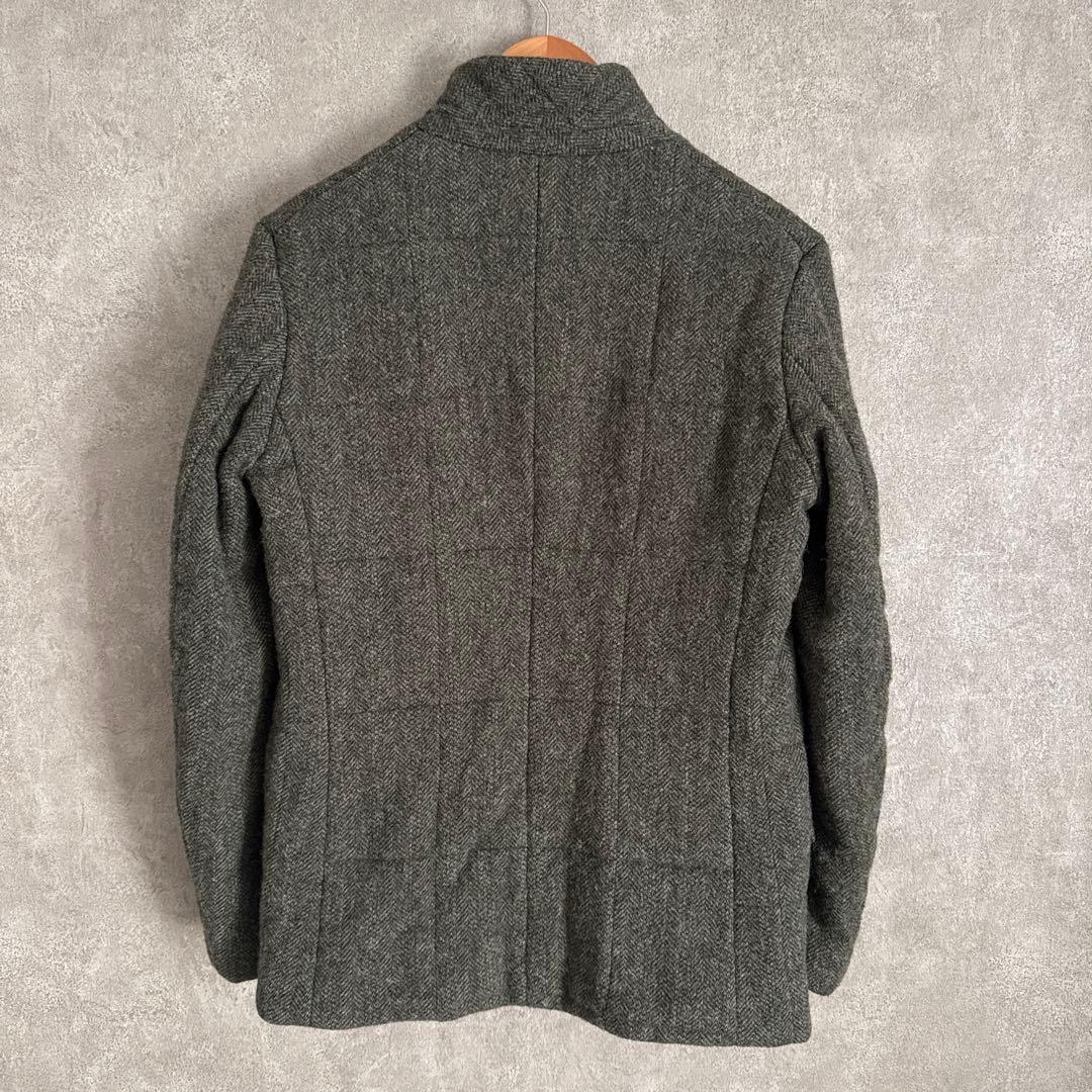 新品★イタリア製★アスペジ★ウールニット生地★中綿入りテーラードジャケット★S