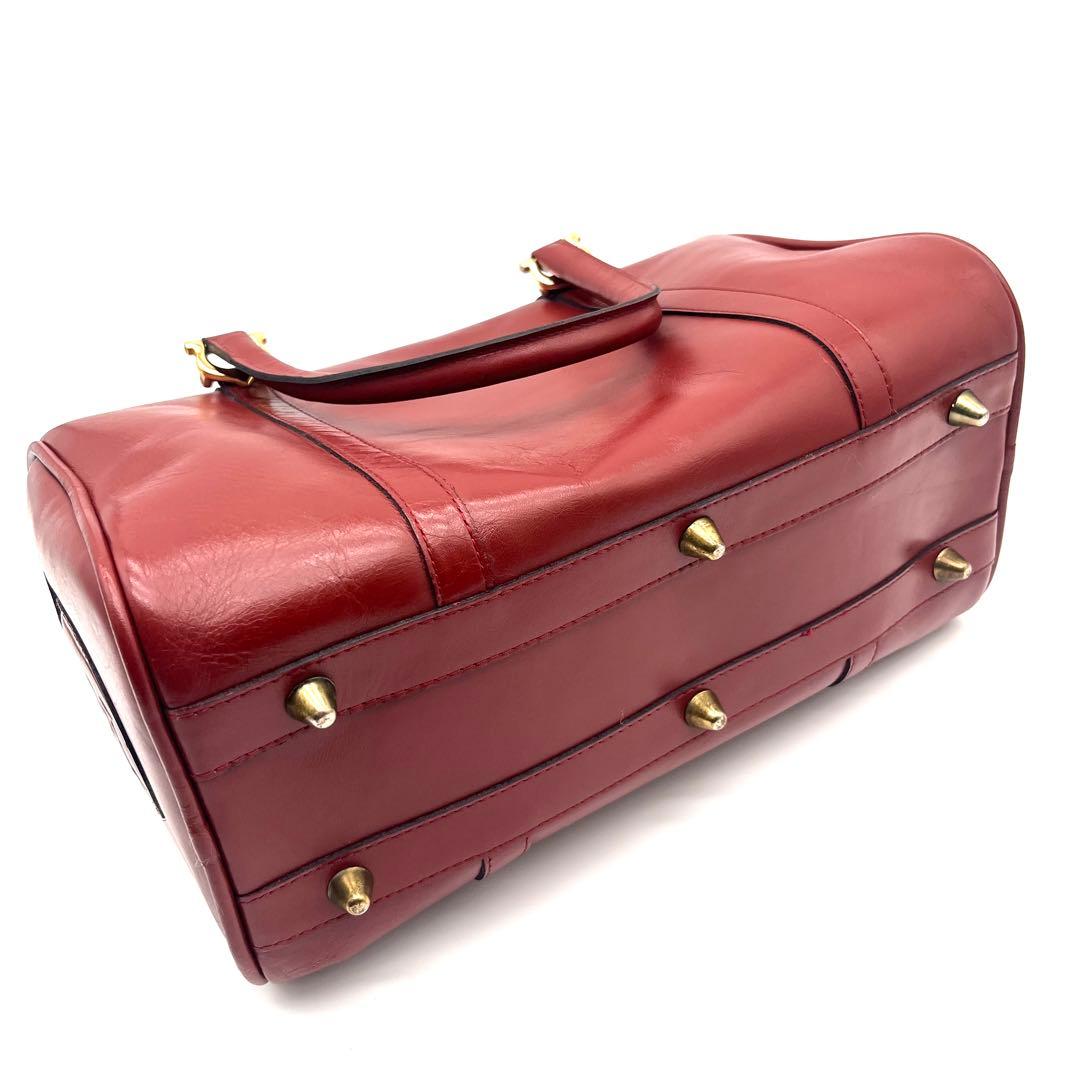 《美品》Cartier カルティエ ボストンバッグ マストライン ボルドー