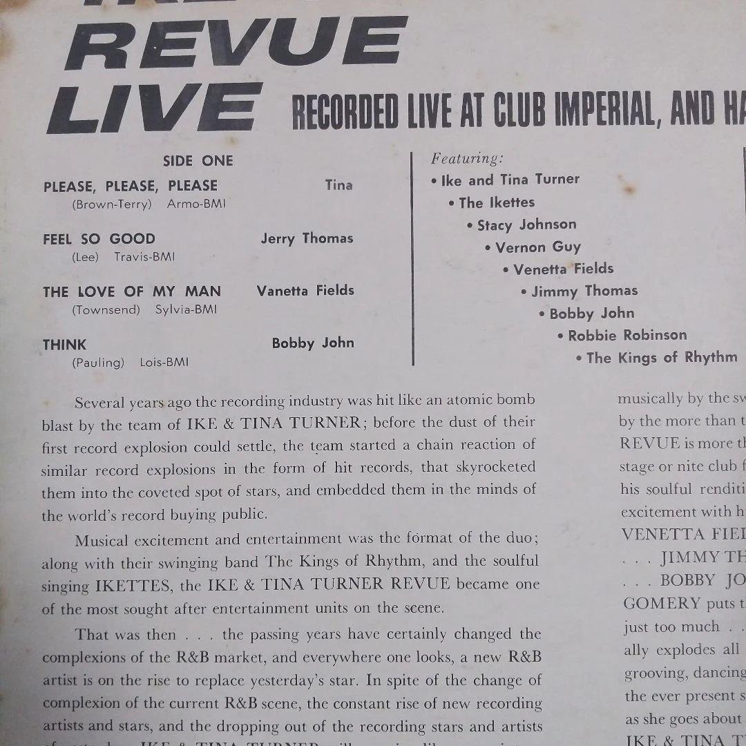 洋楽 Ike & Tina Turner Revue Live