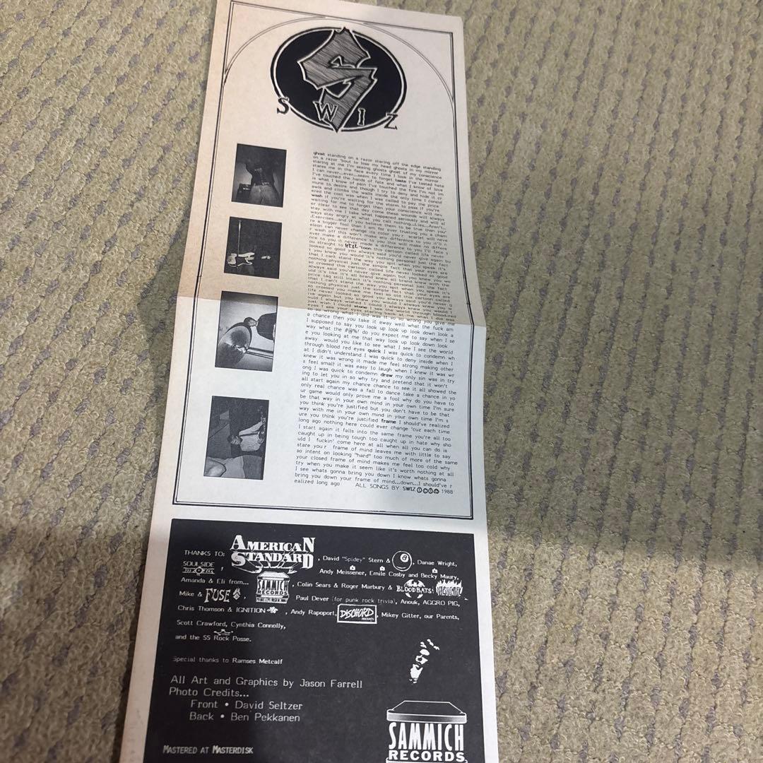 洋楽 SWIZ 1st LP org DC hardore emo dag nasty