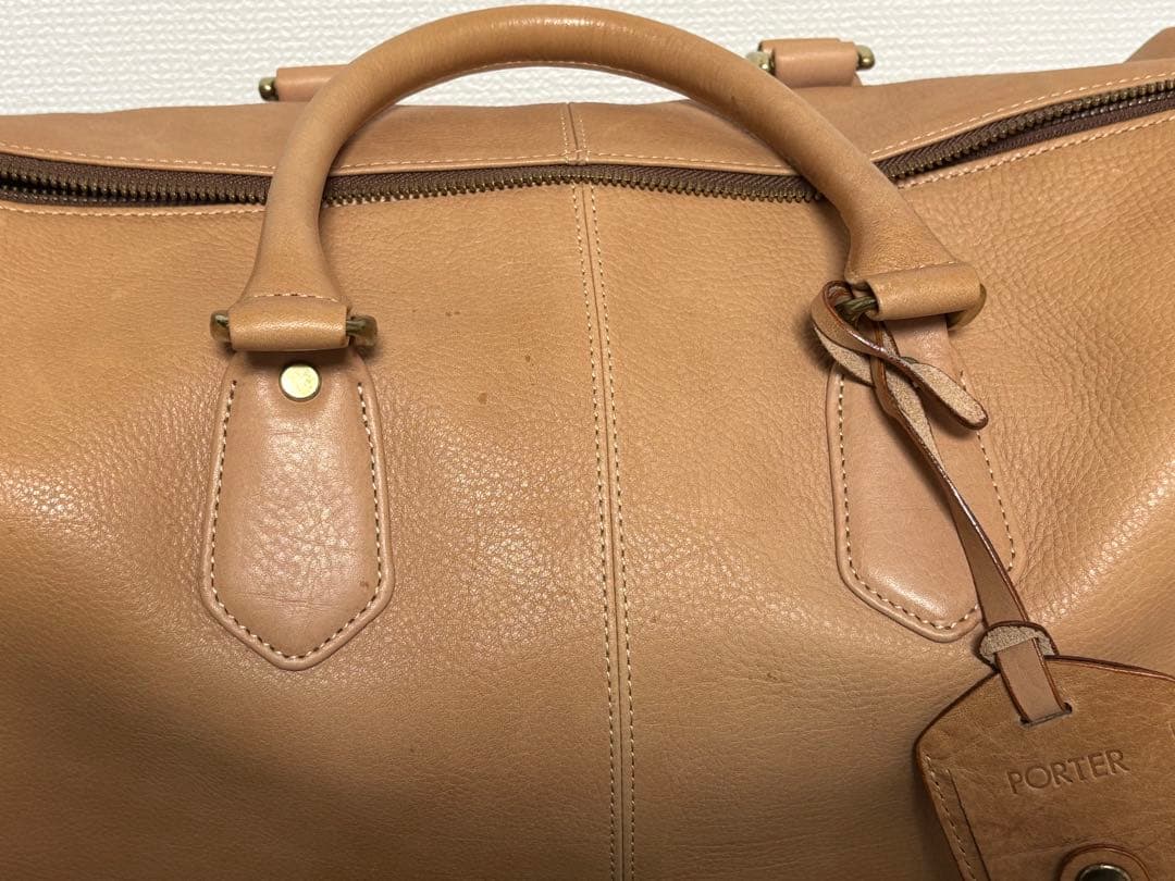 Porter 吉田カバン　オールレザーボストンバック　鍵付き　日本製