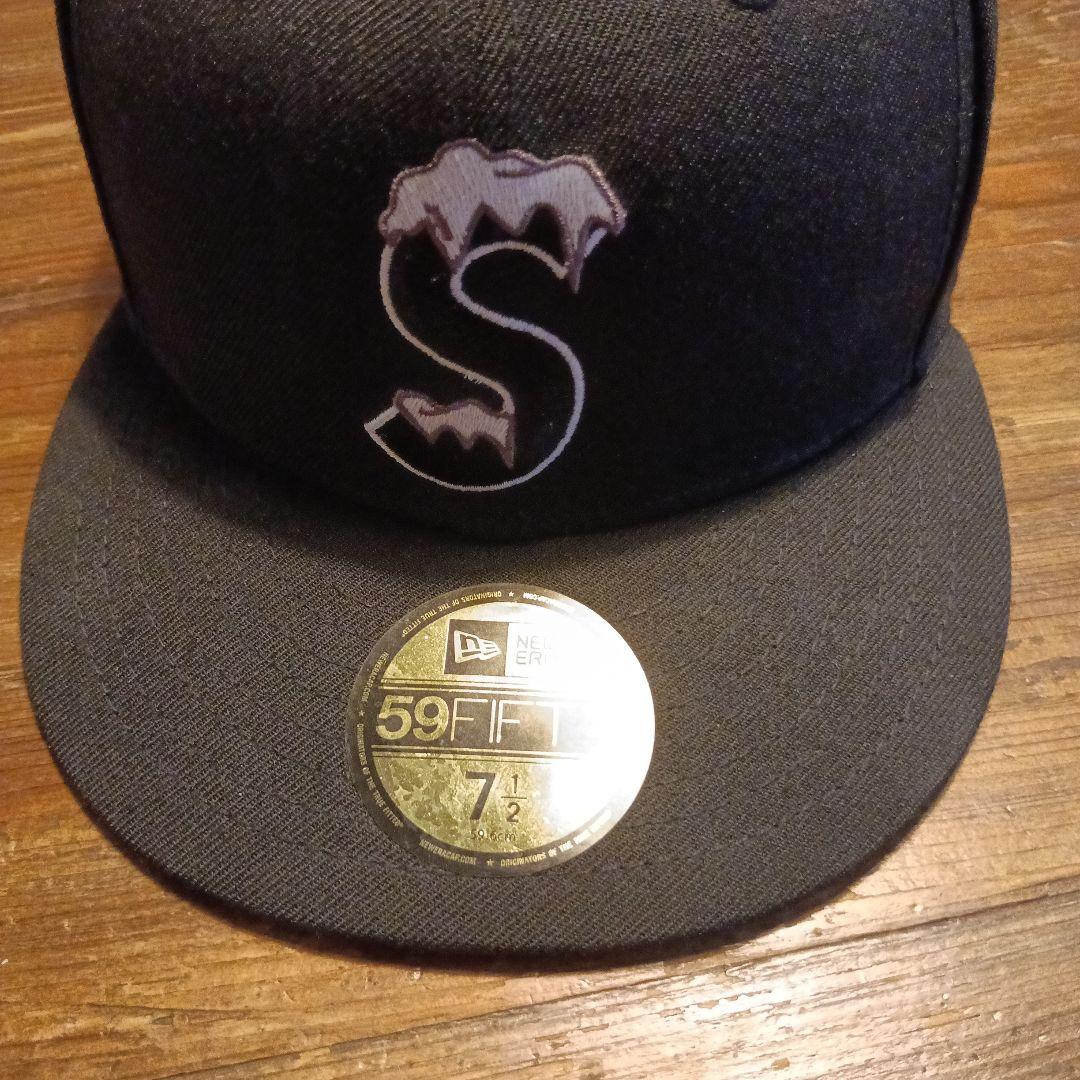 Supreme 59FIFTY ブラック キャップ 7 1/2　ニューエラ