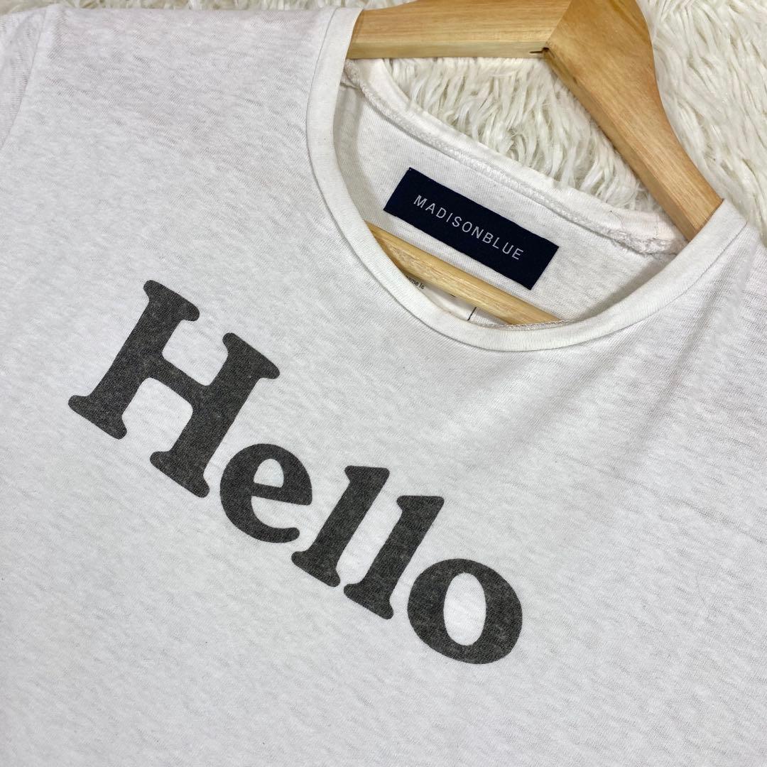 『MADISONBLUE』マディソンブルー (S) Hello 半袖Tシャツ