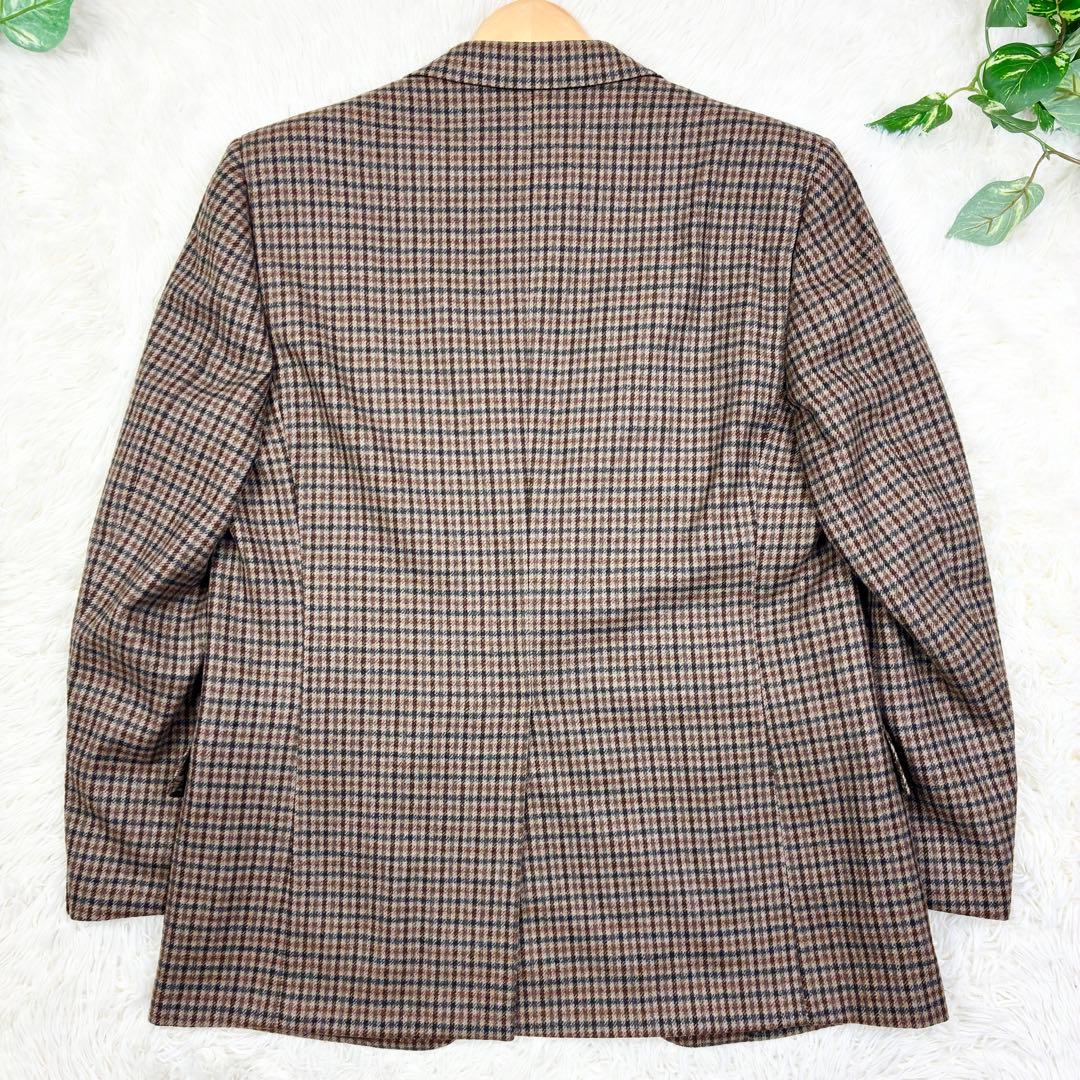 美品　エルメネジルドゼニア　カシミヤ　ツイード　ガンクラブ　テーラード　2XL