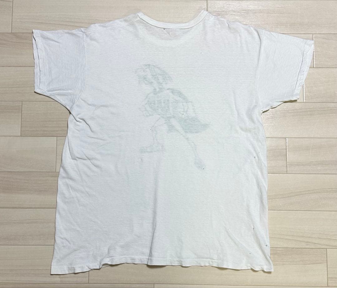 60s Healthknit ヴィンテージ tシャツ XL 染み込みプリント