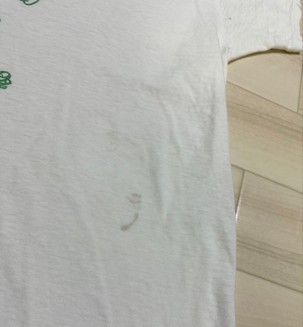 60s Healthknit ヴィンテージ tシャツ XL 染み込みプリント