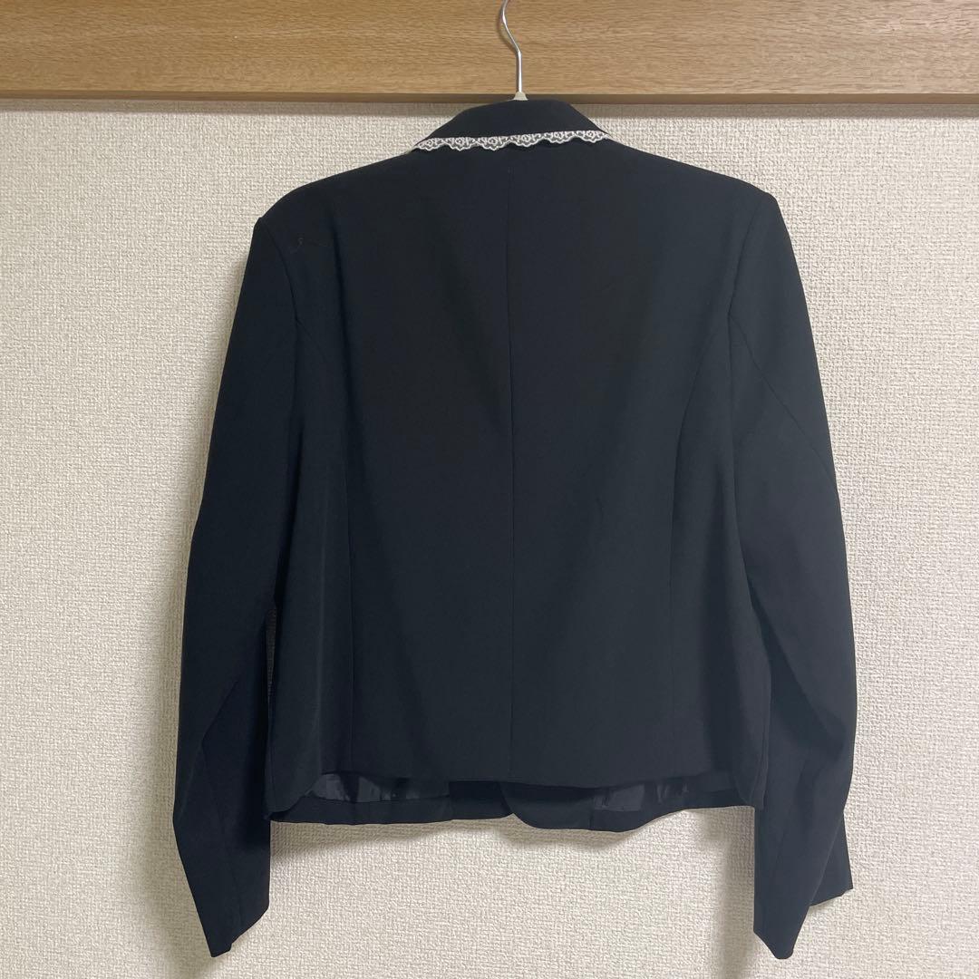 Smyeon レース付きコンパクトジャケット ブラック
