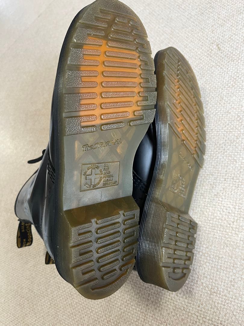 Dr. Martens 黒 レザー レースアップブーツ ブラック 編み上げ 24