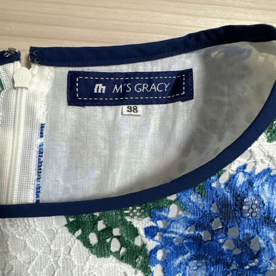 M'S GRACY 花柄 半袖ワンピース 38