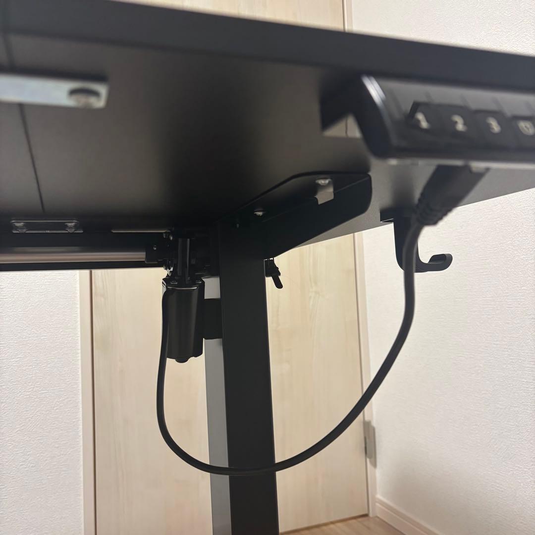 電動昇降デスク幅160cm奥行80cm高さ72cm-118cm1ヶ月使用美品訳有