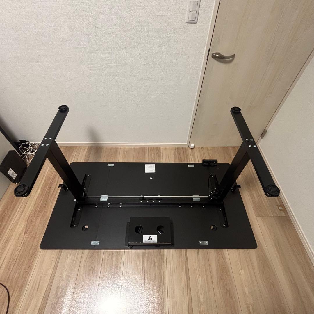 電動昇降デスク幅160cm奥行80cm高さ72cm-118cm1ヶ月使用美品訳有