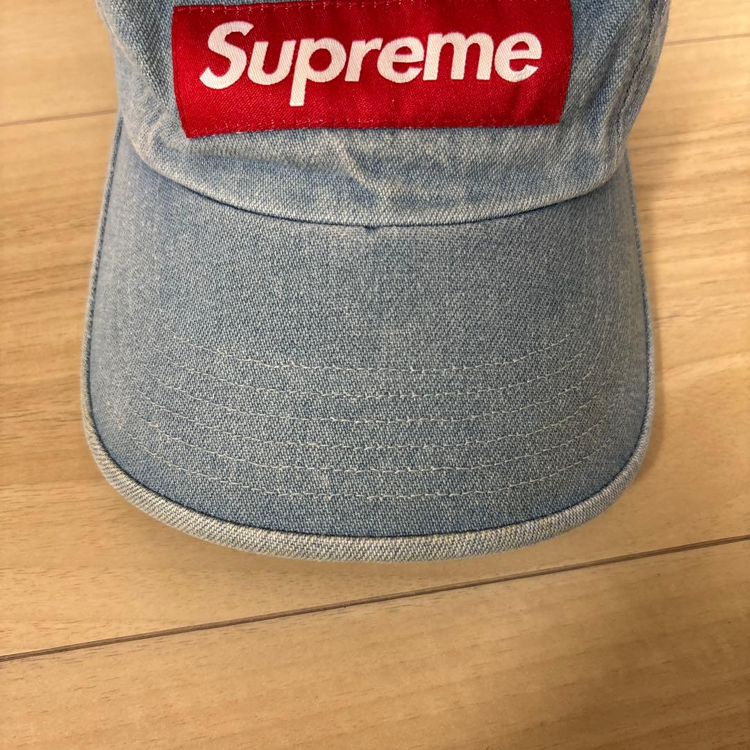 Supreme デニムキャップ ロゴ入り