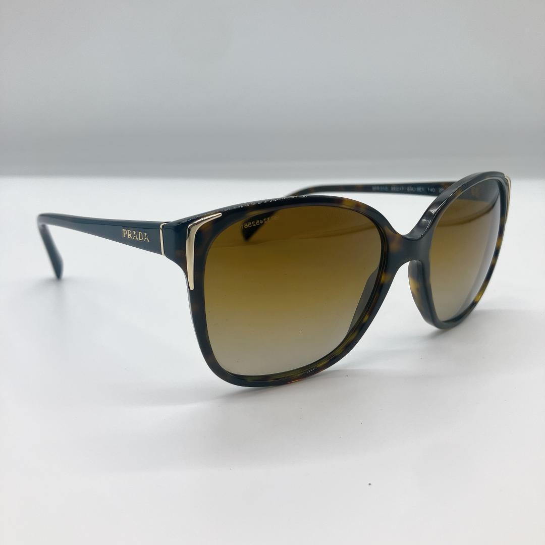 PRADA SPR01O 55□17 2AU-6E1 べっ甲調 サングラス