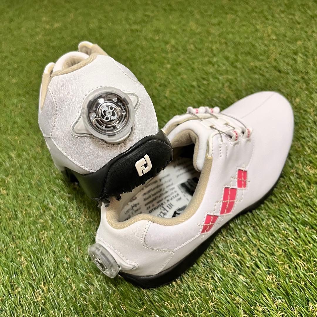 【新品未使用】FootJoy ゴルフシューズ 女性用 ホワイト　BOAシステム