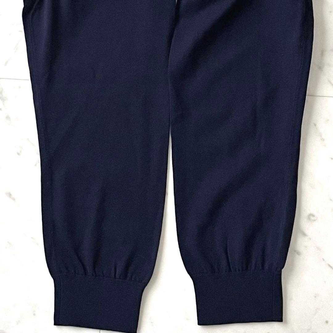 美品♪23区 コットンニットアンサンブル 46 大きいサイズ 3L相当 金ボタン