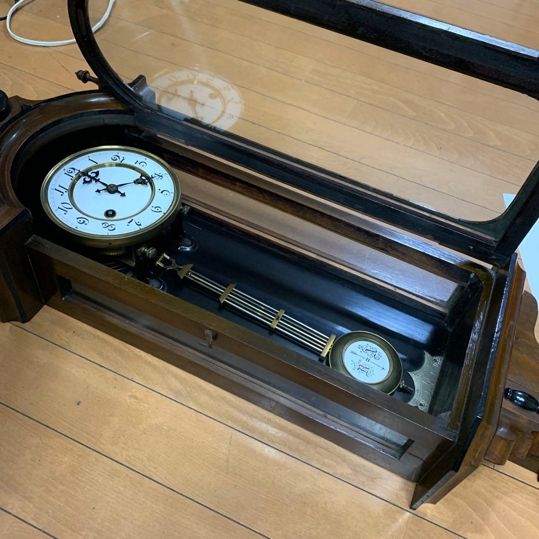 精工舎　振り子時計　クラシック木製掛時計 約76cm