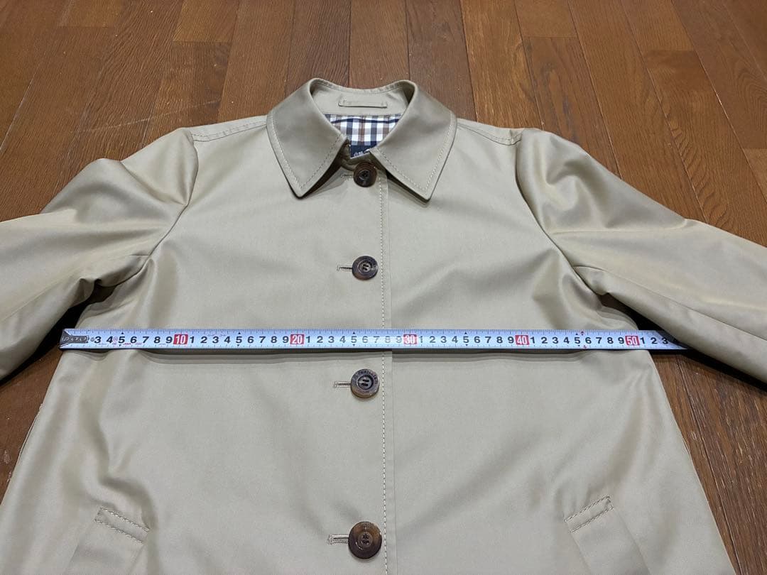 Aquascutum London ベージュコート　ベルト無し