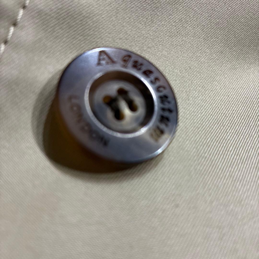 Aquascutum London ベージュコート　ベルト無し