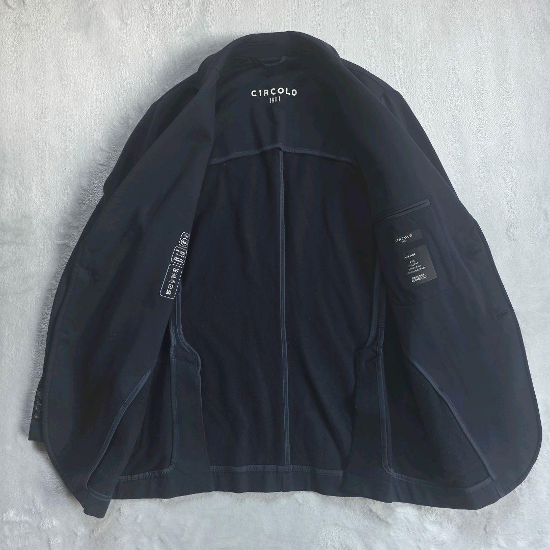 CIRCOLO1901 22SS カシミヤタッチ ネイビー 48 ジャケット