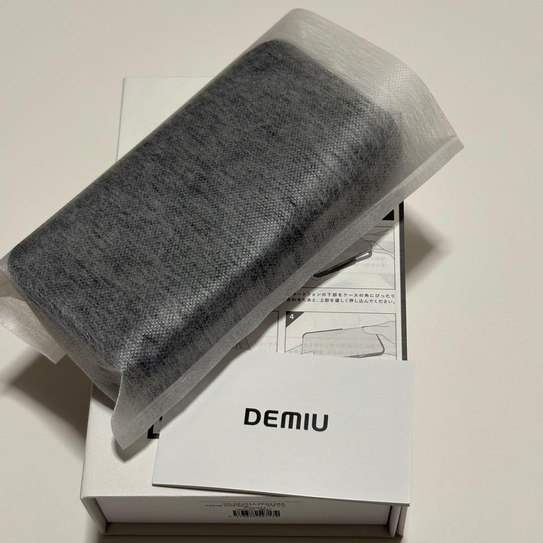 【新品】デミュウDEMIU スマホケース ブラック iPhone14/16e