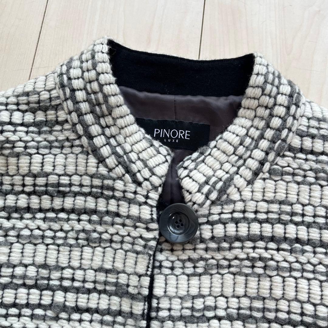 PINORE ピノーレ シルバーフォックス ロングコート 38