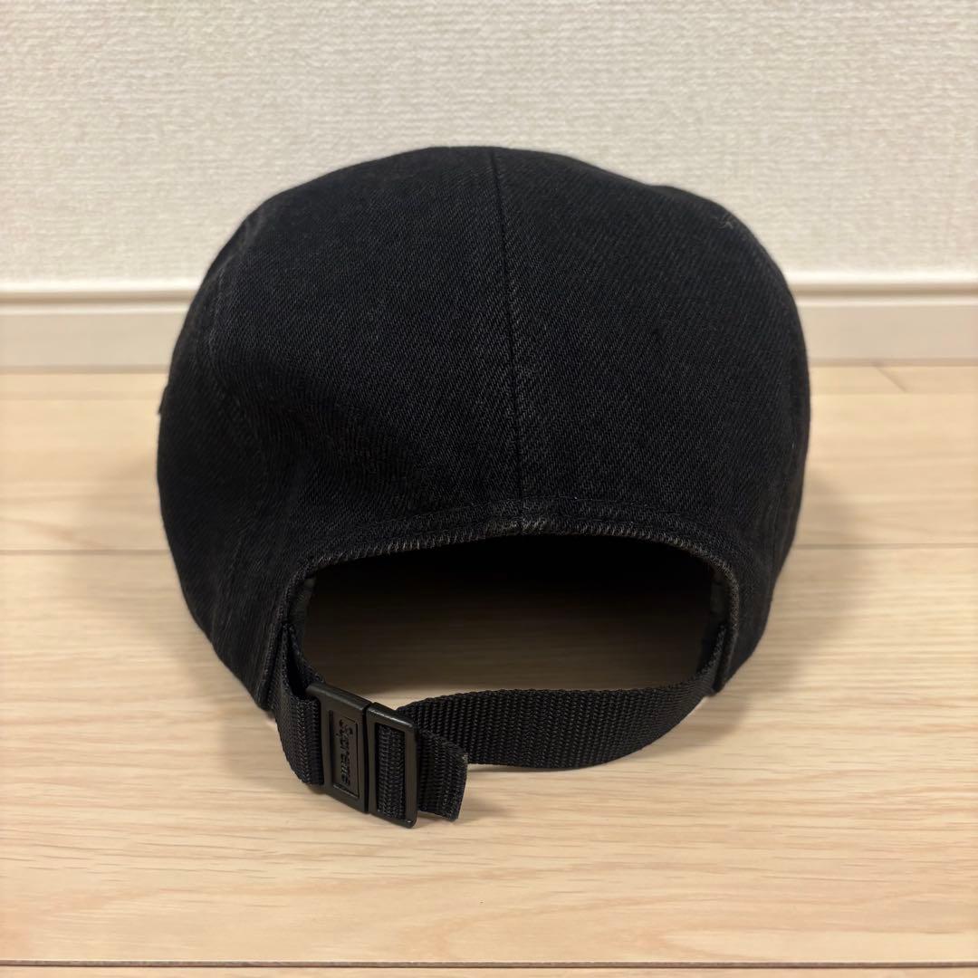 【美品】Supreme Denim Camp Cap ブラック 24ss
