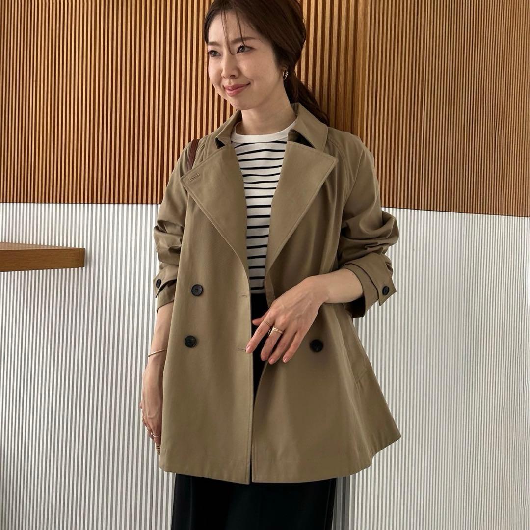 【即購入可能】ベージュ トレンチコート　UNFILO キャメル　M
