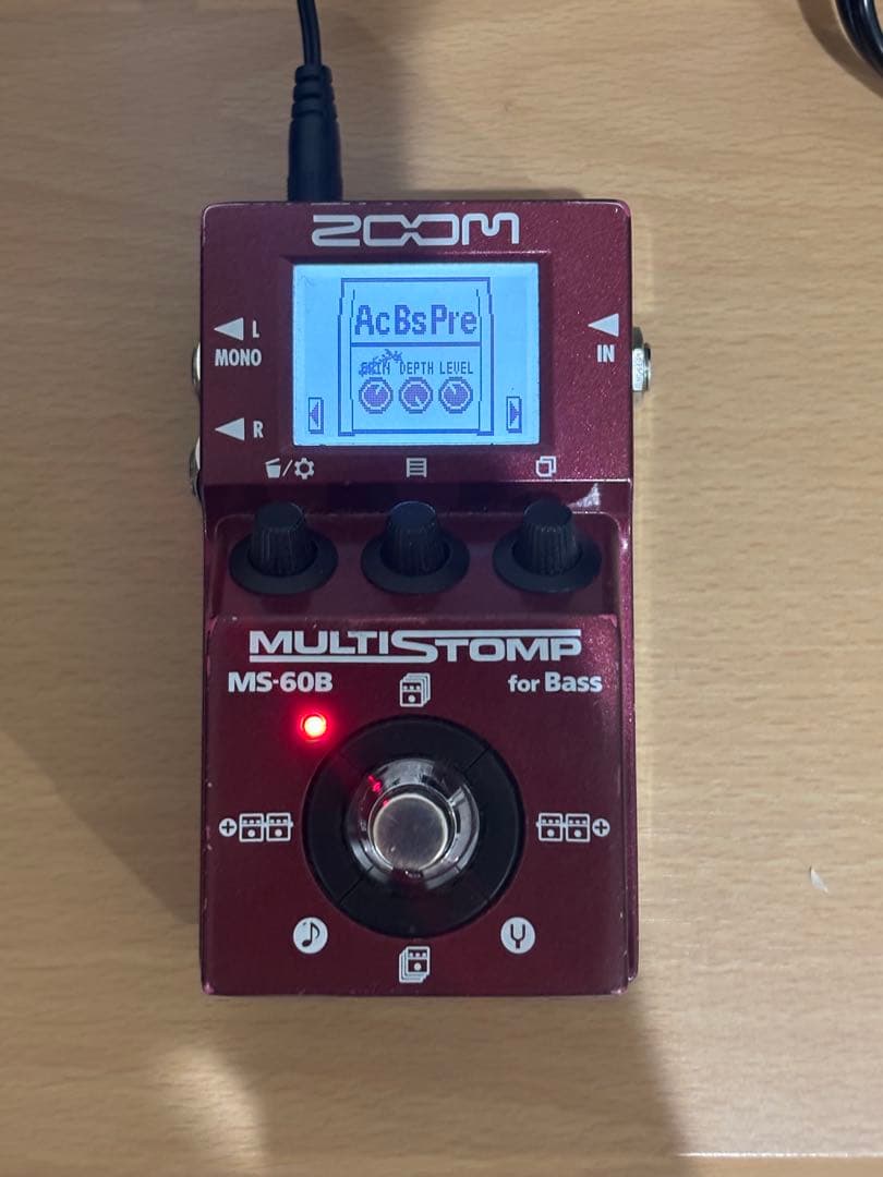ZOOM MULTISTOMP MS-60B ベースエフェクター【液晶キズ有り】