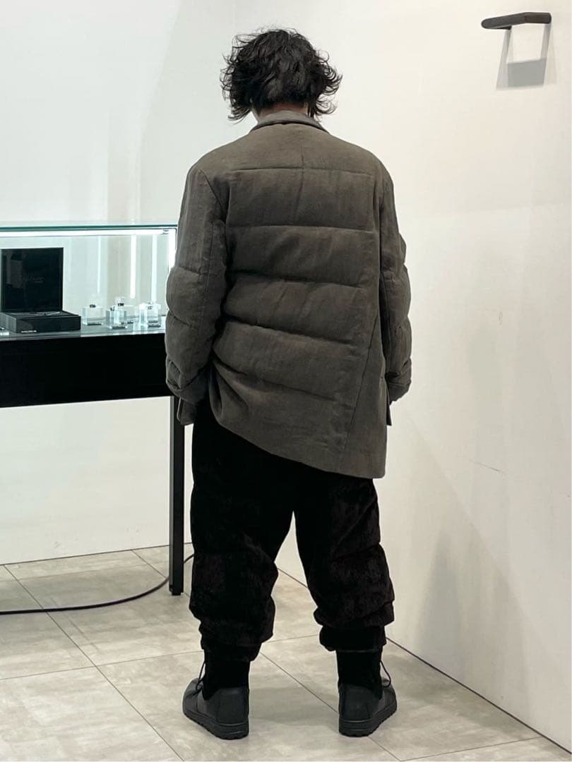 新品未使用Yohji Yamamoto 25aw Look4 麻ベルベットパンツ