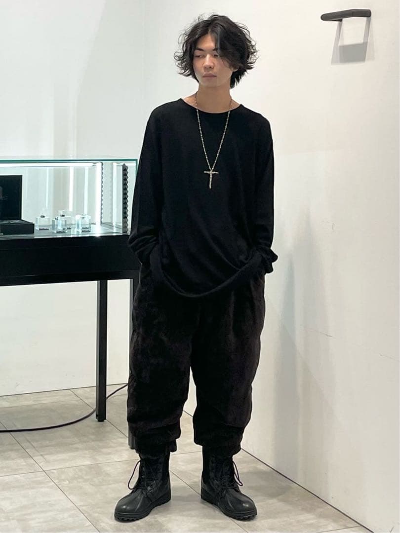新品未使用Yohji Yamamoto 25aw Look4 麻ベルベットパンツ