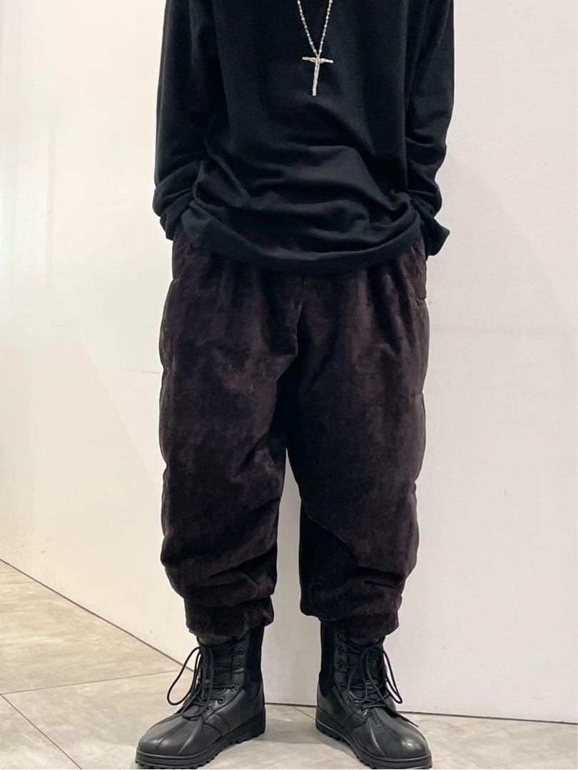 新品未使用Yohji Yamamoto 25aw Look4 麻ベルベットパンツ
