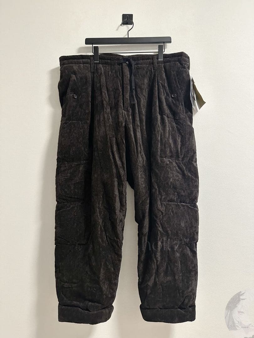 新品未使用Yohji Yamamoto 25aw Look4 麻ベルベットパンツ