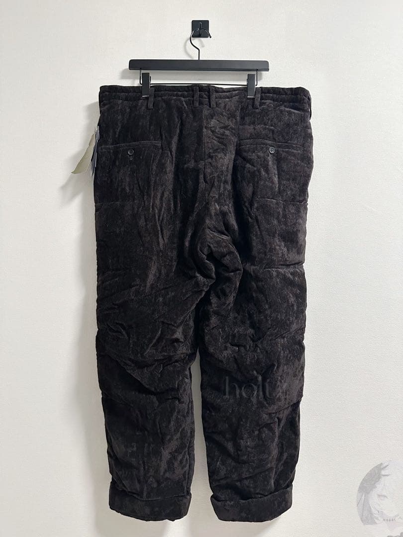 新品未使用Yohji Yamamoto 25aw Look4 麻ベルベットパンツ